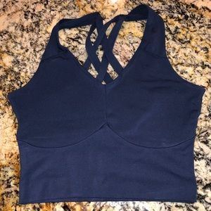BALANCE ATHLETICA SPORTS BRA SIZE SMALL DARK BLUE
